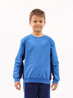 CRB wear/!CWJB 90112-42 Комплект для мальчика (джемпер, брюки),синий/Ex.Cherubino  фото 3