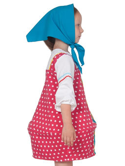 Костюм для девочки Матрешка малиновая р-р. 134