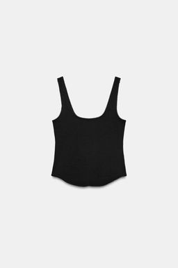 TOP RIB TIRANTES / Negro - Zara фото 7