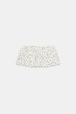 SHORTS MINI VOLANTES LUNARES / Crudo / Negro - Zara фото 6