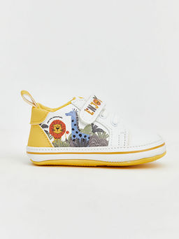 Bask?l? Erkek Bebek Spor Ayakkab?