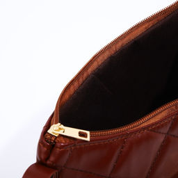Сумка кросс-боди на молнии, цвет коричневый - Simaland фото 7