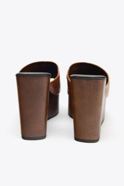 LEATHER WEDGE - Zara фото 14