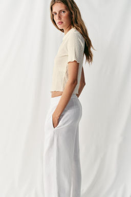 TOP CROP TEXTURA / Crudo - Zara фото 5