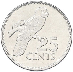 Монета 25 центов 2012 года Сейшелы