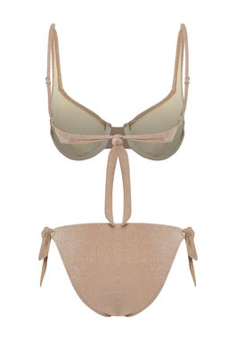 Vizon Baglamal? Balconette Kapl? Regular Dusuk Bel Bikini Tak?m? TBESS25BT00116