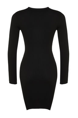 TRENDYOLMILLA Lacivert Mini Triko Y?rtmacl? Vucuda Oturan Elbise TWOAW23EL01416  фото 24