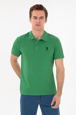 Erkek Slim Fit Polo Yaka A__k Mavi Basic Ti__rt Sepette S_rpriz _ndirim