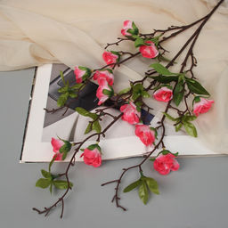 Цветы искусственные «Роза мини карнавал», 70×4 см, розовые