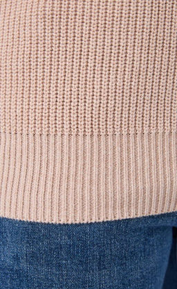 Джемпер мужской с воротником-стойкой на молнии P321-15629 бежевый - Primm фото 5