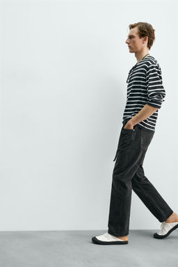 JEANS STRAIGHT FIT BOOTCUT AARON LEVINE X ZARA / Negro  фото 7