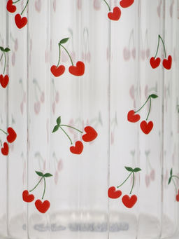 Кружка стеклянная «Вишенки», 350 мл