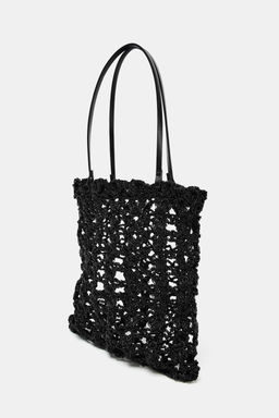 MINI SHOPPER CROCHET / Negro