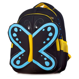 Рюкзак BUTTERFLY, 35х28х17см, 2 отделения, 2 кармана, уплотненная спинка, ассорти 5 цветов