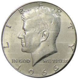 1/2 доллара (50 центов) 1966 года США