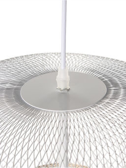 Светильник потолочный BayerLux Margarethe, 1×40 Вт, Е27, белый/золото, 35×35×36 см