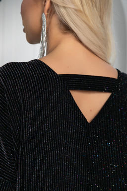 Платье Покоряя сердца (черный блеск) П11236 - Lt collection фото 11