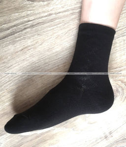Цена за 10 пар. ЮстаТекс носки подростковые 1с8 (3с35) хлопок с лайкрой черные