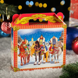 Цена за 10 шт. Подарочная коробка Богатыри, 17,3 х 6,5 х 15 см - Simaland фото 2