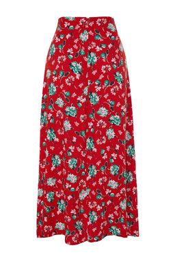 TRENDYOLMILLA Mavi Cicek Desenli Viskon Kumasl? Midi Boy Dokuma Etek TWOSS23ET00295 фото 8