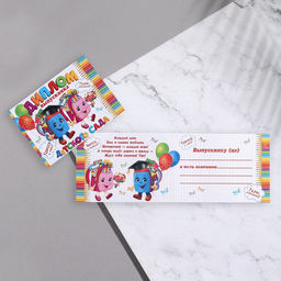 Цена за 10 шт. Диплом выпускника детского сада, 44.5×16.5 см