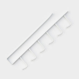 Держатель кухонный подвесной Доляна, на 6 предметов, 1.5×28×7.5 см, белый