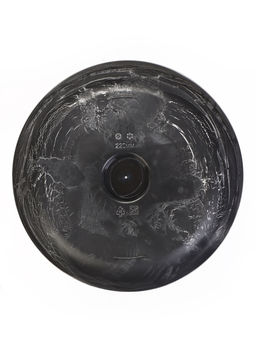 Кашпо для цветов «Микрит», 1 л, d=15 см, h=14 см, со вставкой, пластиковое, серое