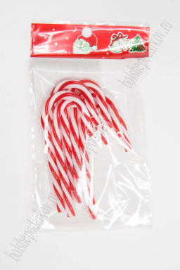 Новогодние украшения 8,5 см Леденец (6 шт) SF-1692, №6 - Больше подарков фото 3