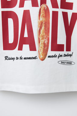 BREAD STICK PRINT T-SHIRT - Zara фото 8