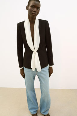 SCARF TIE BLAZER - Zara фото 11