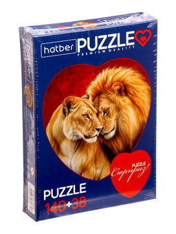 Пазл 140+38 эл. "Короли саванны" 2 картинки в 1 коробке Д178ПЗ4_35853