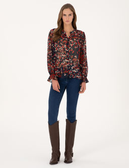 Lacivert Comfort Fit Bluz - Pierre cardin фото 4