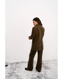 Жакет THE VERY 2421 оливково-коричневый  фото 8