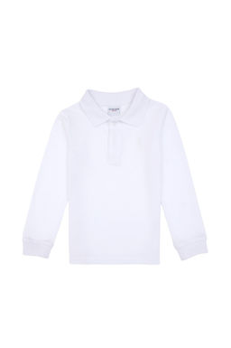 Erkek _ocuk Beyaz Basic Polo Yaka Sweatshirt Sepette S_rpriz _ndirim - U.s. polo assn фото 2