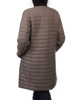 K-528 GRAY BEIGE Куртка демисезонная стеганая женская (70 гр. холлофайбер) - Fashion фото 8