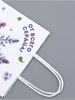 Цена за 3 шт. Пакет подарочный крафтовый От всего сердца, 18?8?25 см