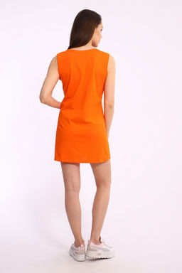 Ночная сорочка женская из кулирки Машенька оранжевый - Амадэль фото 3