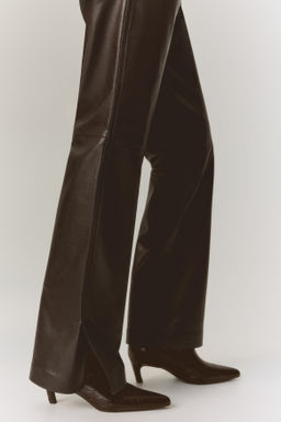 Pantal?n bootcut en tejido revestido - H&m фото 2