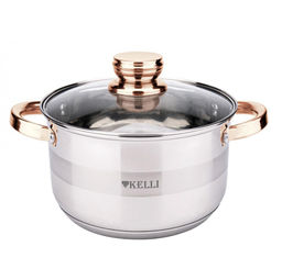 Кастрюля нерж. 2,8 л "Kelli", арт. KL-4740-18