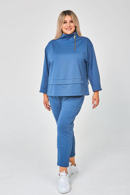 Костюм Luxury Moda 1147 серо-голубой