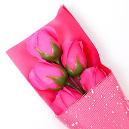 Букет мыльных роз, фуксия - SB BEAUTY фото 9