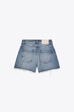 Z1975 RIPPED LOW-RISE SHORTS - Zara фото 8