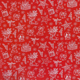 Цена за 10 шт. Бумага упаковочная новогодняя глянцевая, двусторонняя «Новогоднее настроение», 50×70 см