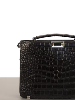 LACCOMA портфель 4001-8-черный натуральная кожа  фото 3