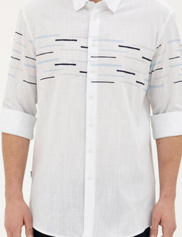 Lacivert Slim Fit Uzun Kollu G_mlek