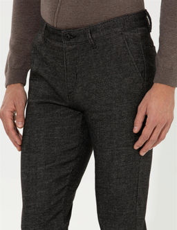 Antrasit Slim Fit Kanvas Pantolon - Pierre cardin фото 5