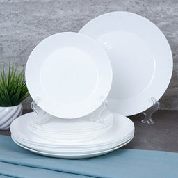 Столовый набор 19 предметов ЕВРО белый / NN19-W/100756075 (WHITE) /уп 2/4/ - Галеонтрейд фото 4