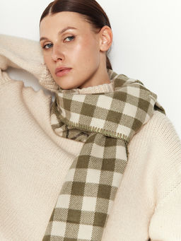 в составе ШЕРСТЬ и КАШЕМИР Большой, мягкий, теплый двусторонний палантин - Tantino фото 4