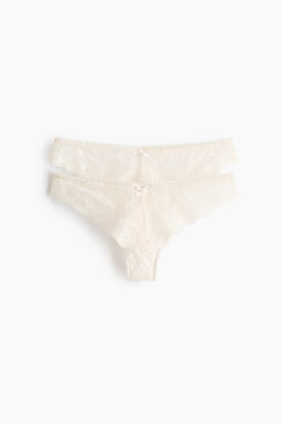 Pack de 2 bragas Brazilian de encaje