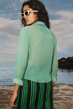 LIMITED EDITION STRIPED STRAIGHT SKIRT - Zara фото 8